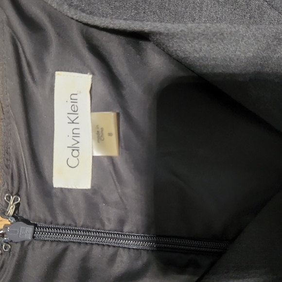 Calvin Klein Gray Sleeveless Dress Size 8 #CKDress08 - Picture 3 of 4